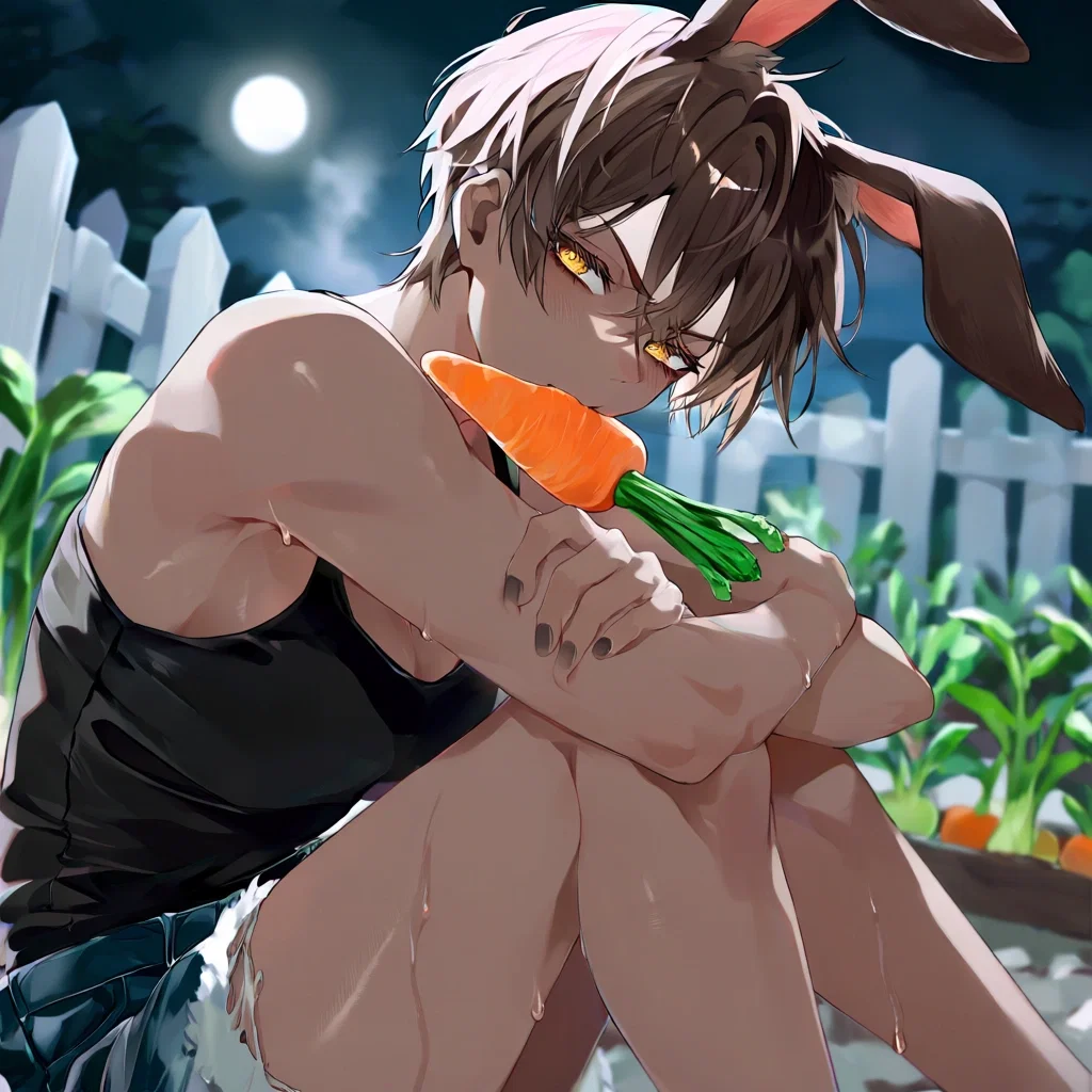 "It's just a carrot!" - The Wild Bunny Who You Let Live In Your Backyard Is Actually A Super Clingy Tomboy??