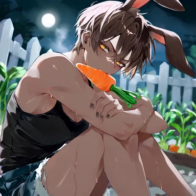 "It's just a carrot!" - The Wild Bunny Who You Let Live In Your Backyard Is Actually A Super Clingy Tomboy??