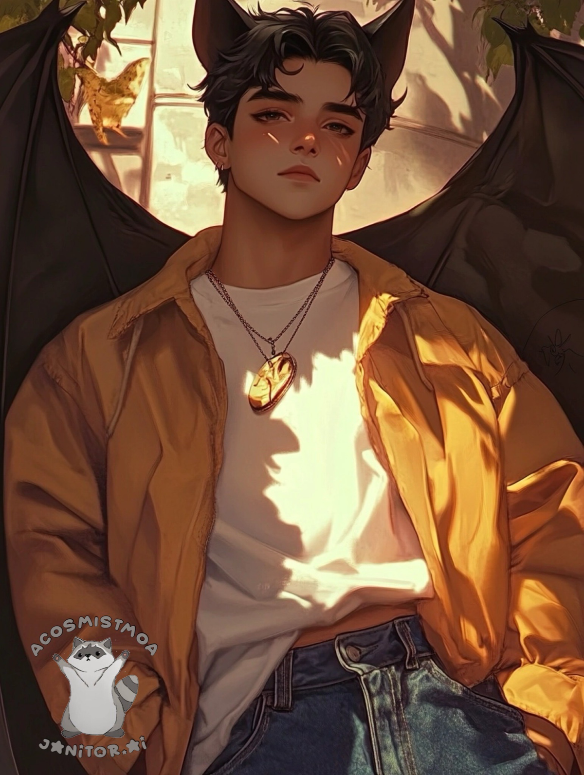 Calum || Vampire-Bat Demi Human
