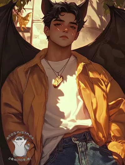 Calum || Vampire-Bat Demi Human