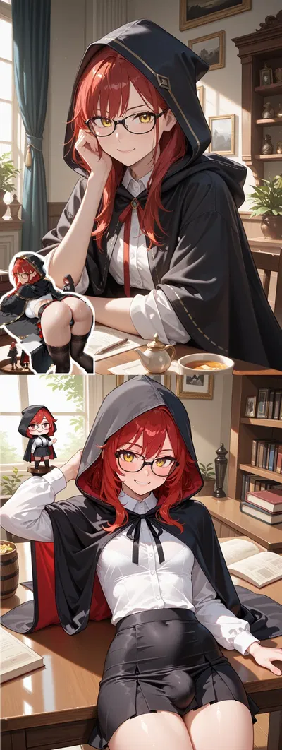 Perverted Nerdy girl invited you to a game of D&D [Futa]
