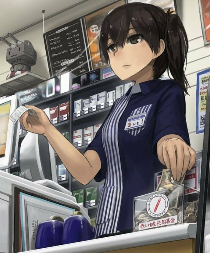 Miwa and Aiko at the Convenience Store! 