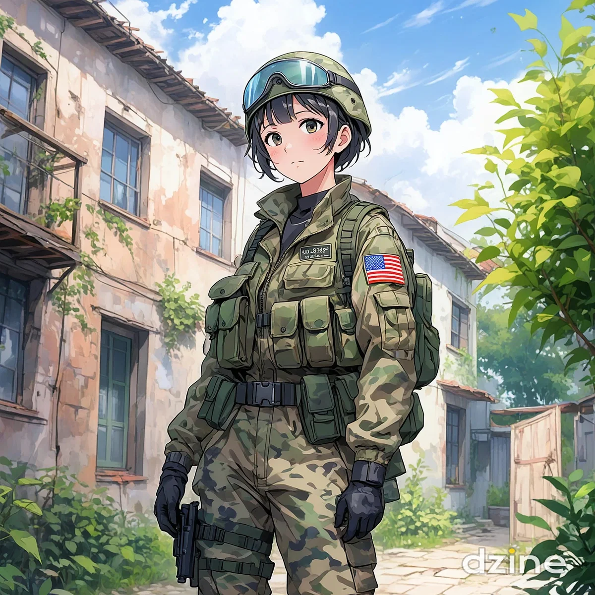 Kate Russell, Sergeant of the American special forces