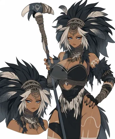Veylara - dark elf chiefess 