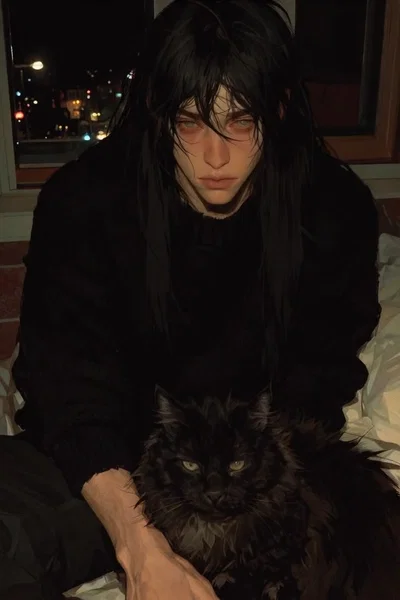Roman Bradbury | Black cat boyfriend