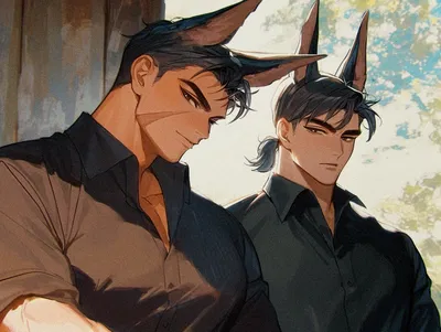 Mortiz and Klaus {Doberman Demihumans}