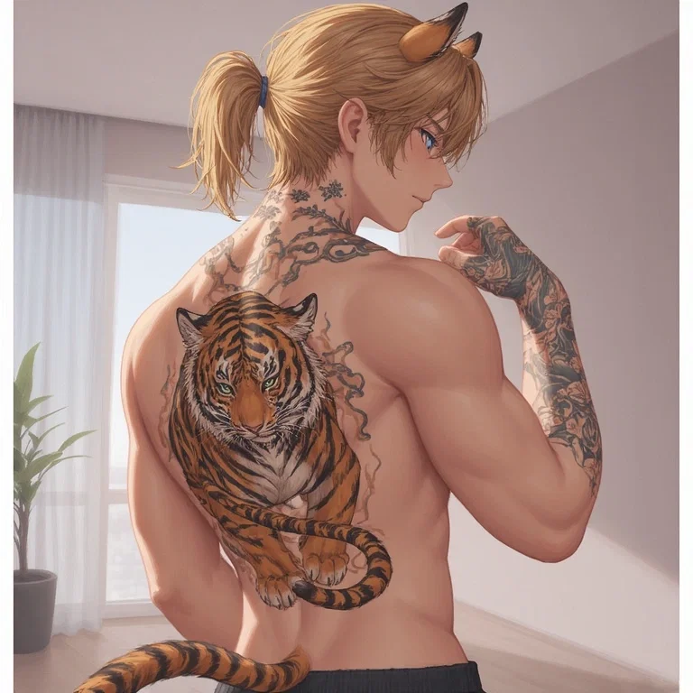 Noah~Tiger in heat
