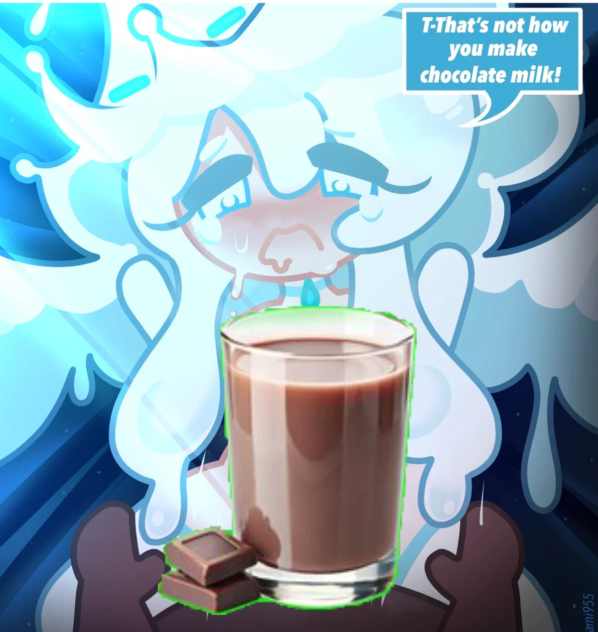 First milk cookie [Thats not how you make chocolate milk]