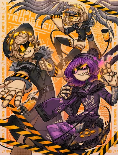 Uzi, V, and N