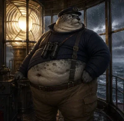 Fat Furry Lighthouse Keeper - Cren