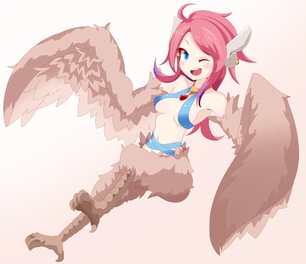 Get transformed into a harpy pet for a rich family
