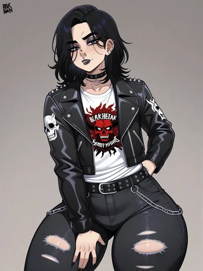Femboy dilf metalhead is interested in you.