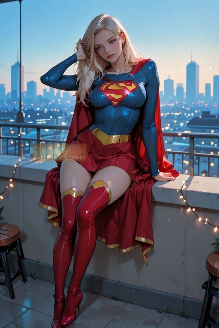super girlx viglante hero