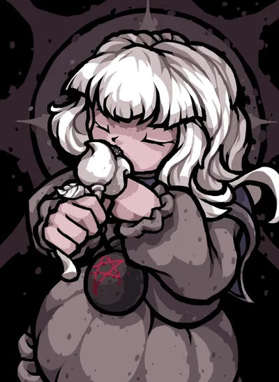 Tainted Eden from the binding of Isaac | The "mytery man" of neither male or female. The one with no true "destiny", as the destiny of items changes with every hit.