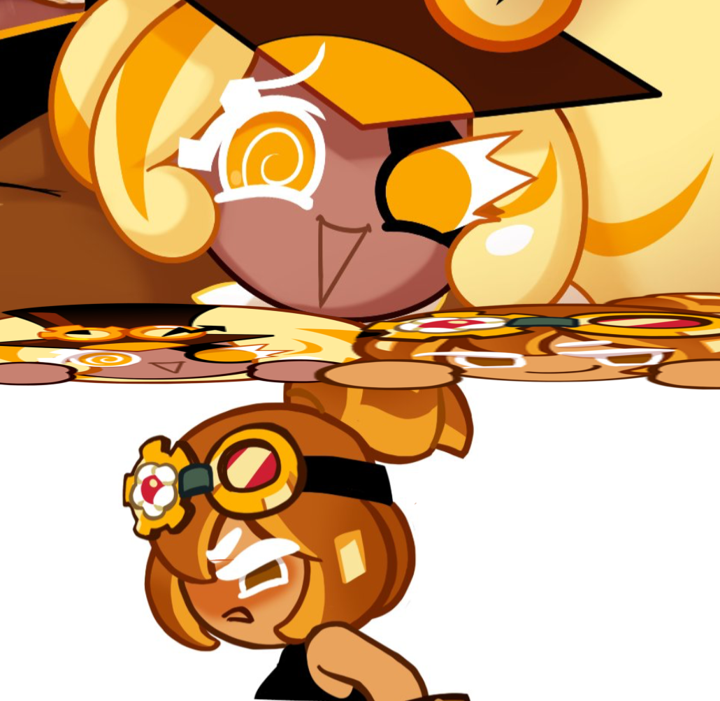 Croissant cookie & Timekeeper cookie - [Digging in their sweaty asses]