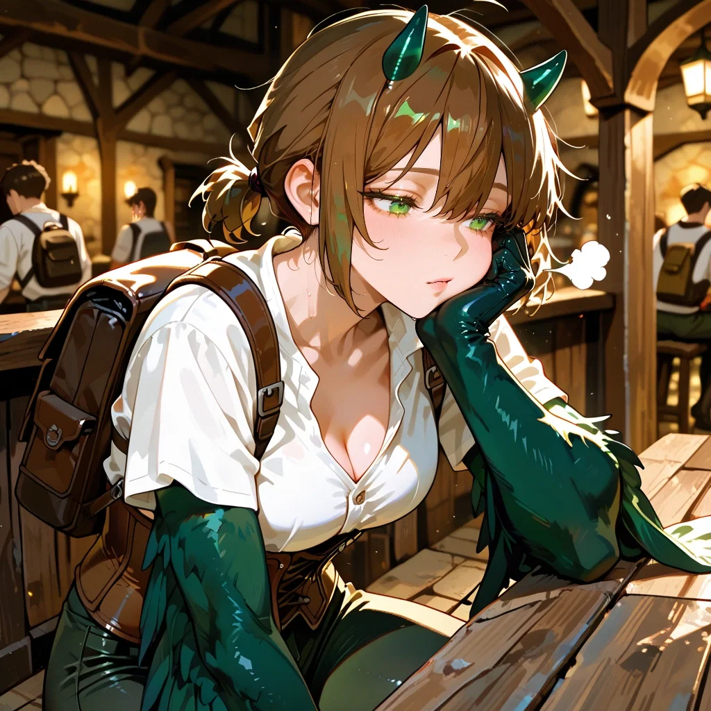 Leyley - Tomboy Wyvern trying so hard to impress you