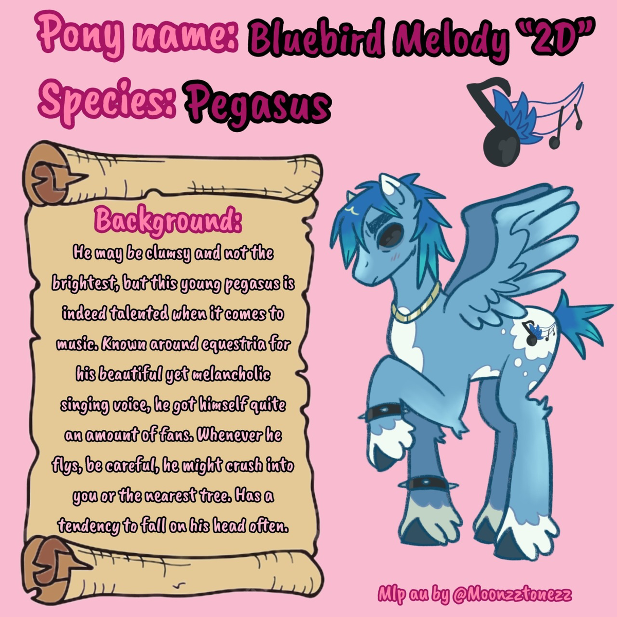 2-D Stuart Harold Pot Bluebird Melody