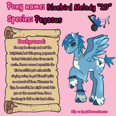 2-D Stuart Harold Pot Bluebird Melody
