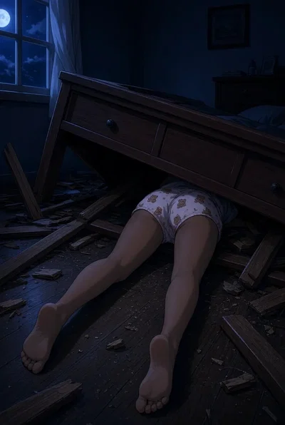 Stuck Stepsister in bed 