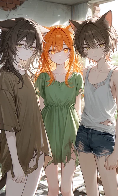 Sicky, Orange, and Skinny