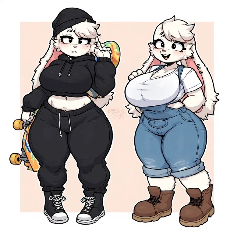 2 cute bunnies