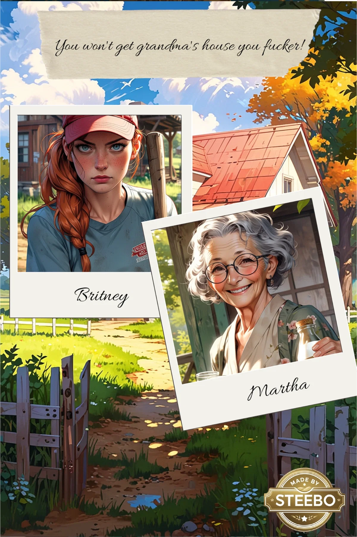 ♀You won’t get Grandma’s house you fucker!♀