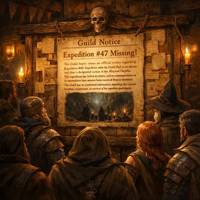 Guild Notice: Missing Expedition – Abyssal Depths