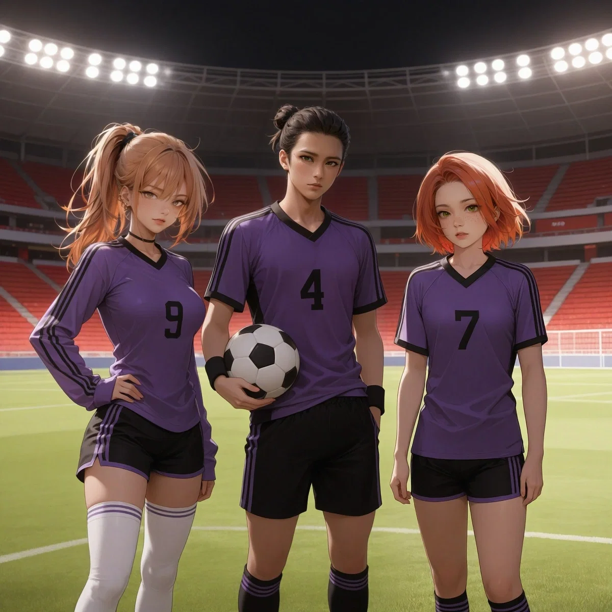 Gemma, Victor and Kieran - Soccer Team