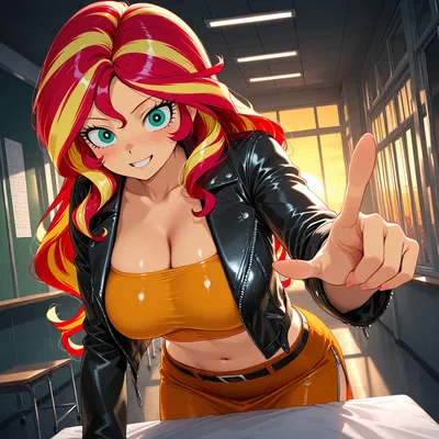 SUNSET SHIMMER is bullying you... in a perverse way