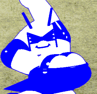 Beryla, Sassy Dominant Gifted Cobalt Bee Anthroid Fembot (Bee Swarm Simulator/ Roblox, need I say more?)