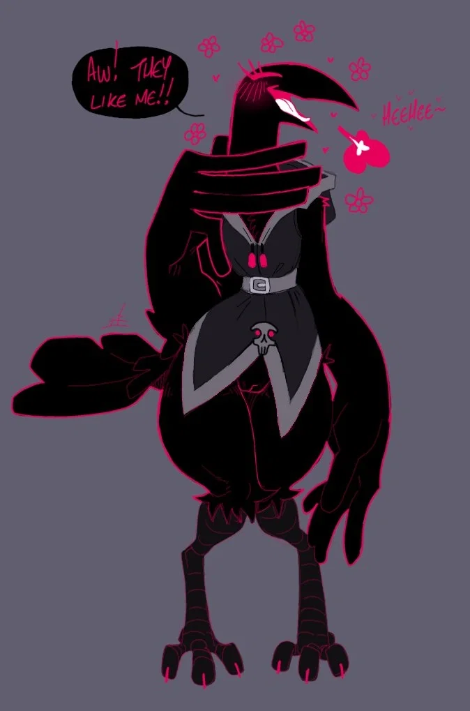 Pepper -- Shy Demonic Crow