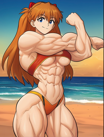 Buff Asuka Langley Soryu (Beach)