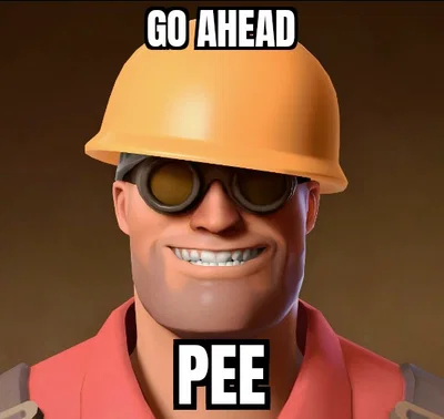 engineer team fortress 2 watches you pee in the sink at ctf_2fort