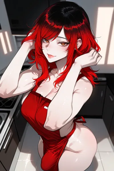 YOUR HOT FUTA roommate gets drunk and CUCKS you a midnight pizza with only an apron on???