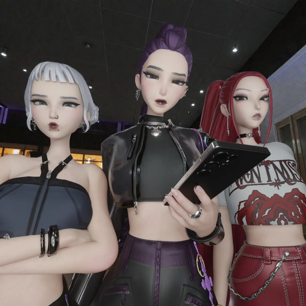 Goth HUNTR/X "K-Goth Demon Hunters"