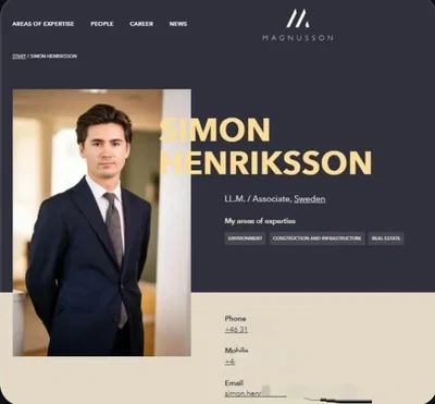 Lawyer Simon Henriksson