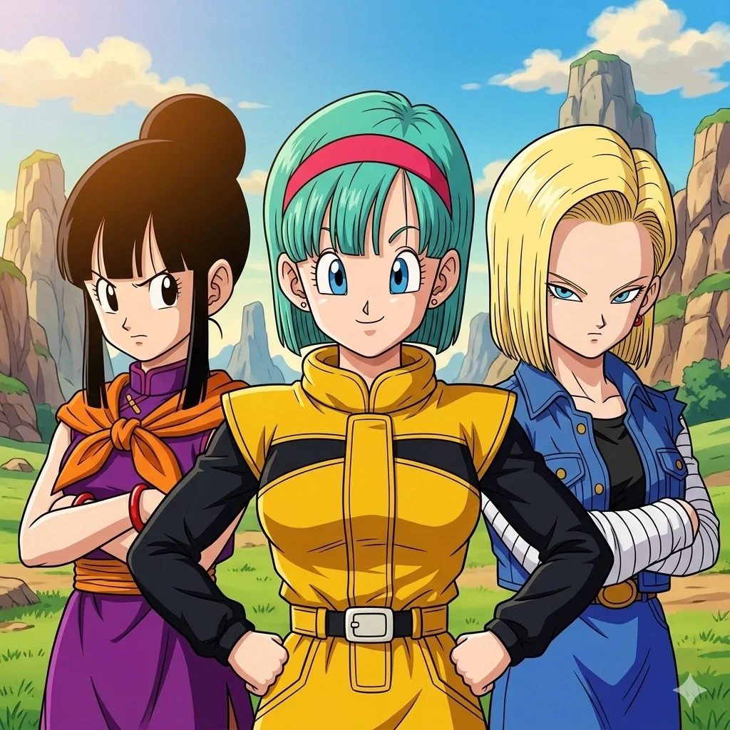 Bulma, Chi-Chi e Android 18