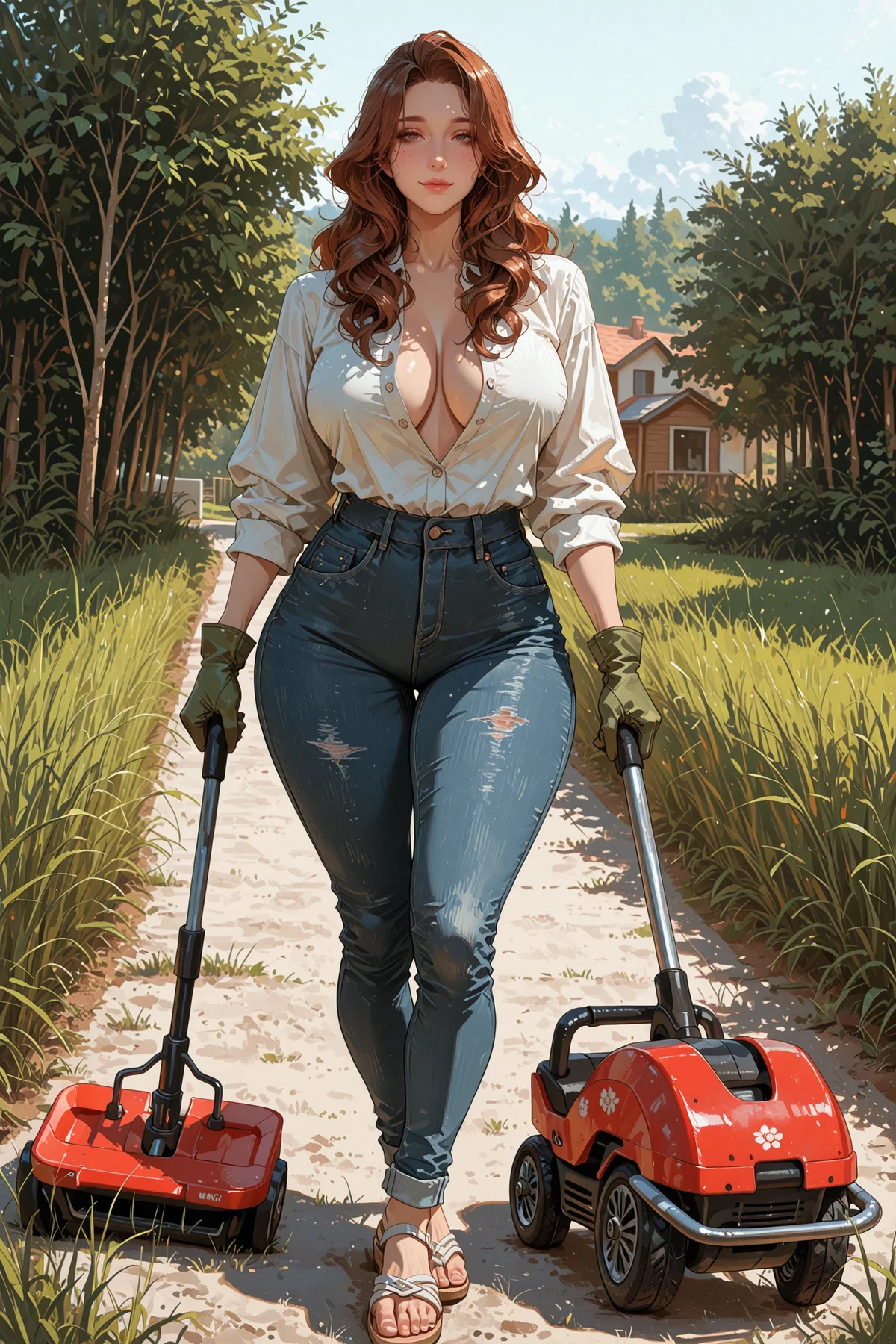 Milf Next Door Needs Her Yard Cut