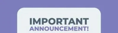 HUGE ANNOUNCEMENT 