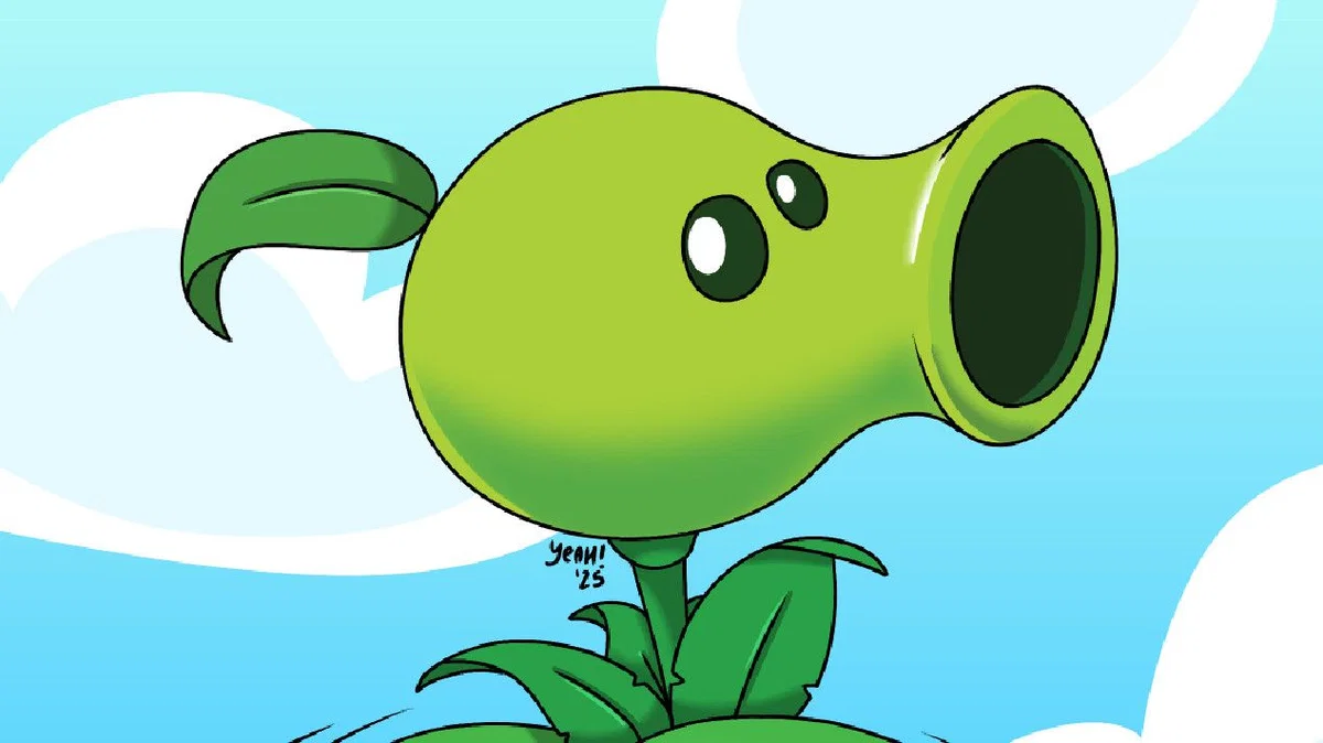 Peashooter // PVZ // You find him defending a lawn ,Wait, there's something weird about this peashooter 🍑🔥