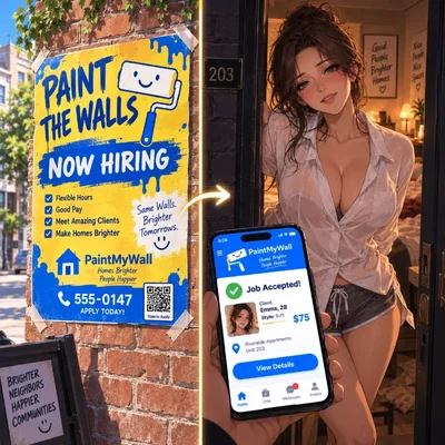 😈 Paint My Wall - Adult Service App (SECRET APP)