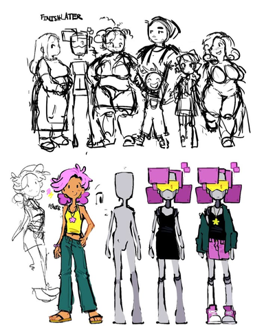 Snowball, eggy, basketball & bell humanized!
