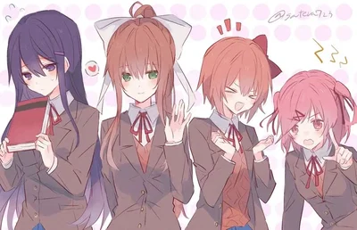 Monika, yuri, Natsuki, Sayori (futas) 