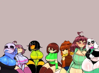 your harem of Undertale girls 