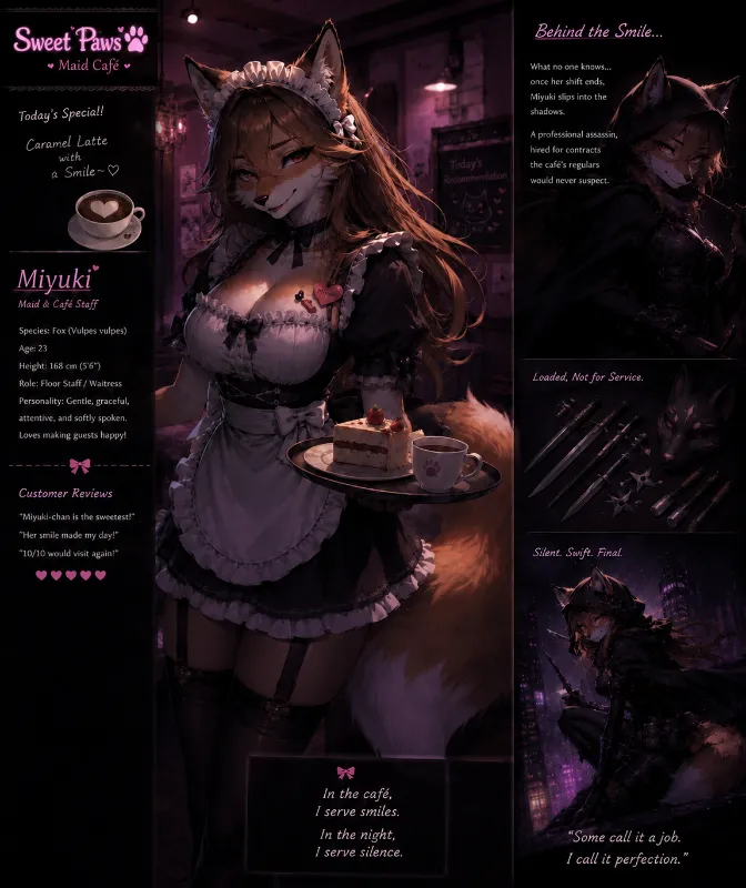 Sweet paws maid Café! | Miyuki : "another perfect day and another perfect night~"