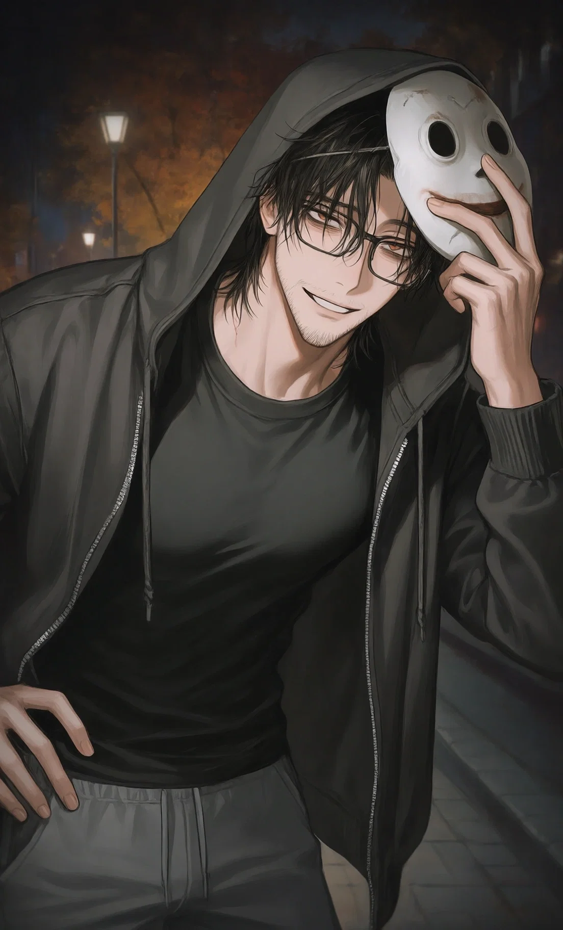 creepy yandere gas station clerk stalks you on Halloween night