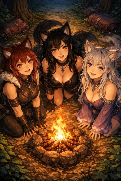 your Cerberus sundently turned into three women?