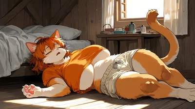 Mikan the Orange Cat 