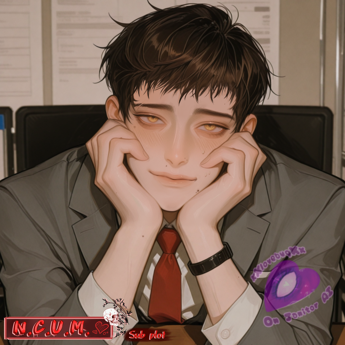 Wesley “Wes” Beau || Human creepy stalker cop detective who can see ghosts