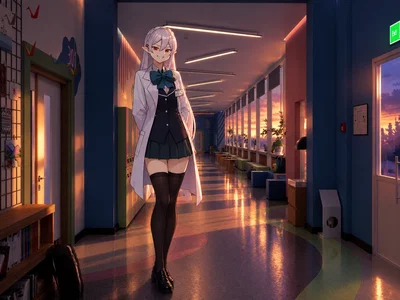 Warfarin/ Your School Girlfriend/ AU Arknights